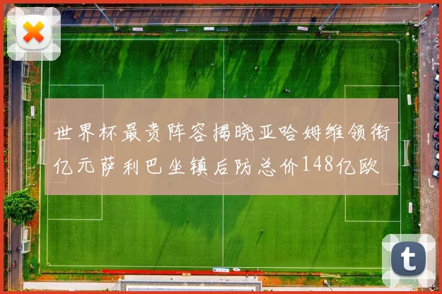 世界杯最贵阵容揭晓亚哈姆维领衔亿元萨利巴坐镇后防总价148亿欧
